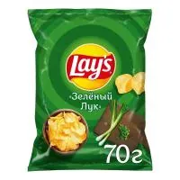 Чипсы Lay's Зеленый Лук 70гр