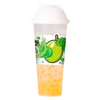 Bubble Tea Хэ-Лейи 620мл с шариками (Яблоко) М