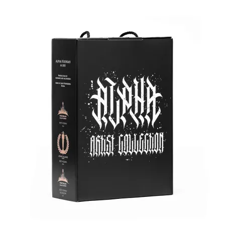 Кальян Alpha Hookah X Artist Black Matte (Без колбы) — фото 2