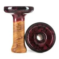 Чаша глиняная Облако Phunnel M Glaze (Вишнево-черный мрамор)