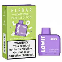Картридж ELFBAR Lowit 2500 Лимонад вишня виноград M