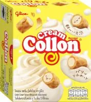 Рулетики бисквитные Glico Collon 41г Cream