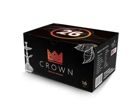 Уголь кокосовый Crown 26 mm 16шт