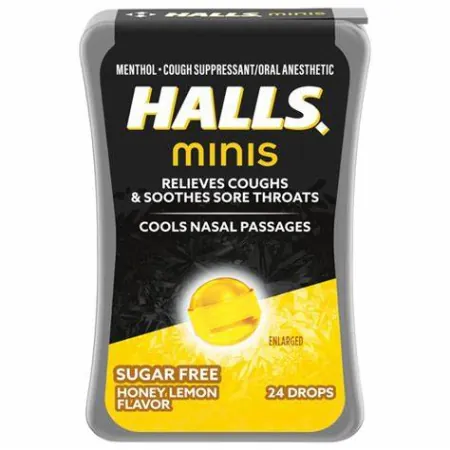 Леденцы Halls Mini 25г Мед Лимон