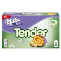 Шоколадные рулетики Milka Tender Nut ореховые 185гр