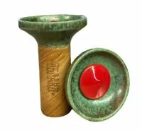 Чаша глиняная Облако Flow (Красный на супернове)