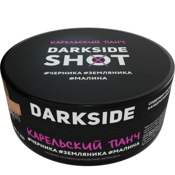 Табак Darkside Shot 120г Карельский Панч M