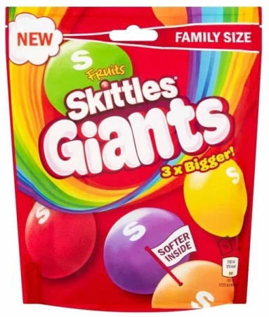 Драже Skittles 116г Giants Fruits