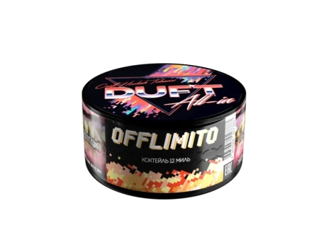 Табак Duft All-In 25г Offlimito (Коктейль 12 Миль) М